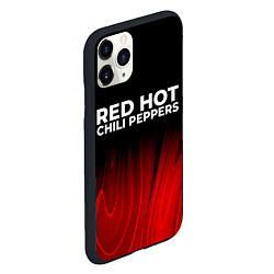 Чехол iPhone 11 Pro матовый Red Hot Chili Peppers red plasma, цвет: 3D-черный — фото 2
