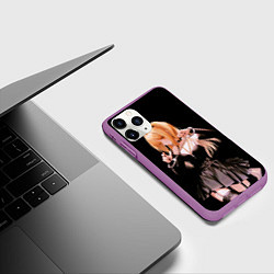 Чехол iPhone 11 Pro матовый Миса Амане - Тетрадь смерти, цвет: 3D-фиолетовый — фото 2