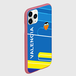 Чехол iPhone 11 Pro матовый Valencia Абстракция, цвет: 3D-малиновый — фото 2