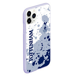 Чехол iPhone 11 Pro матовый Tottenham hotspur Брызги красок, цвет: 3D-светло-сиреневый — фото 2