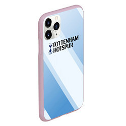 Чехол iPhone 11 Pro матовый Tottenham hotspur Голубые полосы, цвет: 3D-розовый — фото 2