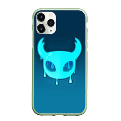 Чехол iPhone 11 Pro матовый Hollow Knight подтеки, цвет: 3D-салатовый