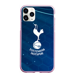 Чехол iPhone 11 Pro матовый Tottenham hotspur Соты абстракция, цвет: 3D-розовый