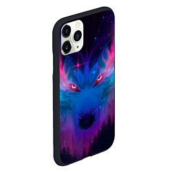 Чехол iPhone 11 Pro матовый Mystical wolf, цвет: 3D-черный — фото 2