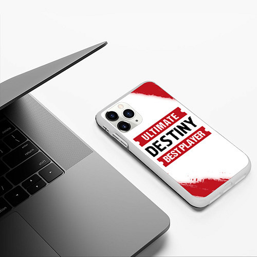 Чехол iPhone 11 Pro матовый Destiny: Best Player Ultimate / 3D-Белый – фото 3