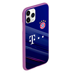 Чехол iPhone 11 Pro матовый Bayern munchen Абстракция, цвет: 3D-фиолетовый — фото 2