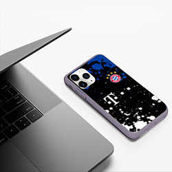 Чехол iPhone 11 Pro матовый Bayern munchen Краска, цвет: 3D-серый — фото 2