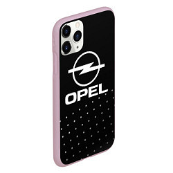 Чехол iPhone 11 Pro матовый Opel Абстракция кружочки, цвет: 3D-розовый — фото 2