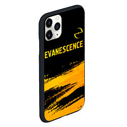 Чехол iPhone 11 Pro матовый Evanescence - gold gradient: символ сверху, цвет: 3D-черный — фото 2