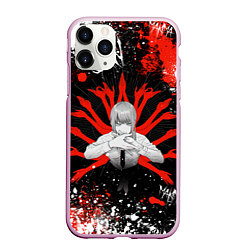 Чехол iPhone 11 Pro матовый Макима : Человек-бензопила, цвет: 3D-розовый