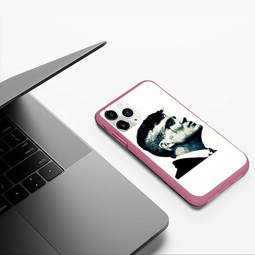 Чехол iPhone 11 Pro матовый Shelby tomas / 3D-Малиновый – фото 3