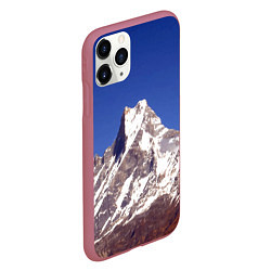 Чехол iPhone 11 Pro матовый Мачапучаре, священная гора - дом бога Шивы, закрыт, цвет: 3D-малиновый — фото 2
