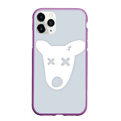 Чехол iPhone 11 Pro матовый Собачка - Удалённая страница ВК, цвет: 3D-фиолетовый