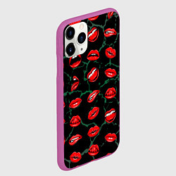 Чехол iPhone 11 Pro матовый Дерзкие губки, цвет: 3D-фиолетовый — фото 2