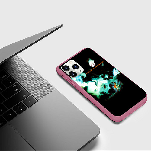 Чехол iPhone 11 Pro матовый Disintegration - The Cure / 3D-Малиновый – фото 3