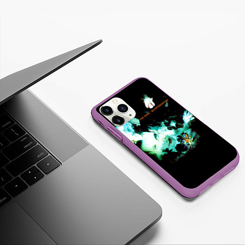 Чехол iPhone 11 Pro матовый Disintegration - The Cure / 3D-Фиолетовый – фото 3