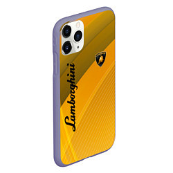 Чехол iPhone 11 Pro матовый Lamborghini - абстракция, цвет: 3D-серый — фото 2