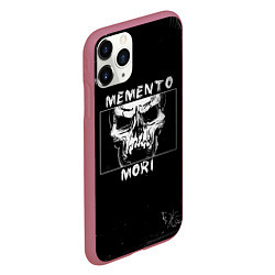 Чехол iPhone 11 Pro матовый SKULL - MOMENTO MORI, цвет: 3D-малиновый — фото 2