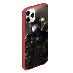 Чехол iPhone 11 Pro матовый STALKER: Сталкер В Плаще, цвет: 3D-красный — фото 2