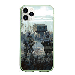 Чехол iPhone 11 Pro матовый STALKER Военные Сталкеры