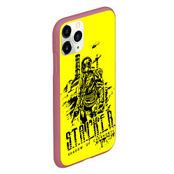 Чехол iPhone 11 Pro матовый STALKER Тень Чернобыля Альтернатива, цвет: 3D-малиновый — фото 2