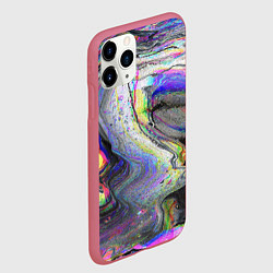Чехол iPhone 11 Pro матовый Ликвид, цвет: 3D-малиновый — фото 2