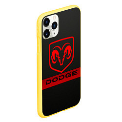 Чехол iPhone 11 Pro матовый Dodge - SPORT, цвет: 3D-желтый — фото 2