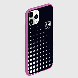 Чехол iPhone 11 Pro матовый Dodge - абстракция кружки, цвет: 3D-фиолетовый — фото 2