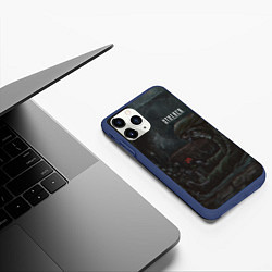 Чехол iPhone 11 Pro матовый STALKER С Розой, цвет: 3D-тёмно-синий — фото 2