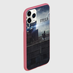 Чехол iPhone 11 Pro матовый STALKER Герб СССР В Припяти, цвет: 3D-малиновый — фото 2