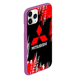 Чехол iPhone 11 Pro матовый Mitsubishi - краска, цвет: 3D-фиолетовый — фото 2