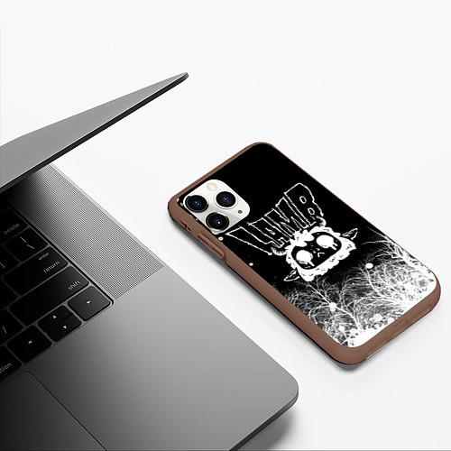 Чехол iPhone 11 Pro матовый Lamb - Cult of the lamb / 3D-Коричневый – фото 3