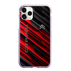 Чехол iPhone 11 Pro матовый Citroёn - sport, цвет: 3D-сиреневый