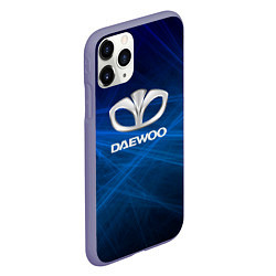 Чехол iPhone 11 Pro матовый Daewoo - лучи, цвет: 3D-серый — фото 2