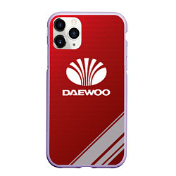 Чехол iPhone 11 Pro матовый Daewoo - sport, цвет: 3D-светло-сиреневый