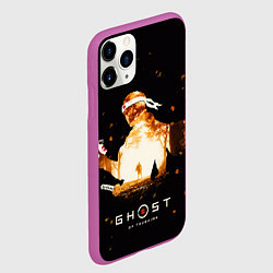 Чехол iPhone 11 Pro матовый Дзин Сакай в лесу, цвет: 3D-фиолетовый — фото 2