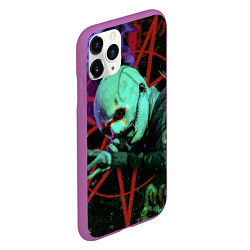 Чехол iPhone 11 Pro матовый Slipknot-Corey Taylor, цвет: 3D-фиолетовый — фото 2