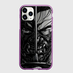 Чехол iPhone 11 Pro матовый Дзин и его катана