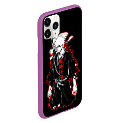 Чехол iPhone 11 Pro матовый Ичиго Курасаки - Блич, цвет: 3D-фиолетовый — фото 2
