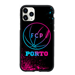 Чехол iPhone 11 Pro матовый Porto - neon gradient, цвет: 3D-черный