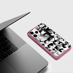 Чехол iPhone 11 Pro матовый Урума Сюн, цвет: 3D-малиновый — фото 2