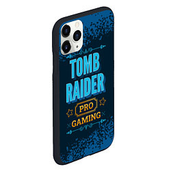 Чехол iPhone 11 Pro матовый Игра Tomb Raider: pro gaming, цвет: 3D-черный — фото 2