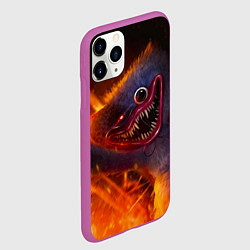 Чехол iPhone 11 Pro матовый POPPY PLAYTIME ХАГИ ВАГИ НАСТИГ ЖЕРТВУ, цвет: 3D-фиолетовый — фото 2