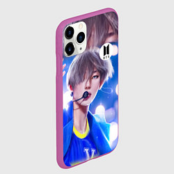 Чехол iPhone 11 Pro матовый BTS Ким Тэ Хён, цвет: 3D-фиолетовый — фото 2