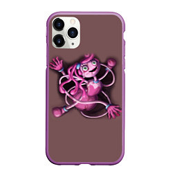 Чехол iPhone 11 Pro матовый Мамочка длинные ноги игрушка, цвет: 3D-фиолетовый