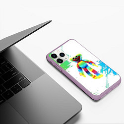Чехол iPhone 11 Pro матовый Разноцветный Хагги Вагги, цвет: 3D-сиреневый — фото 2