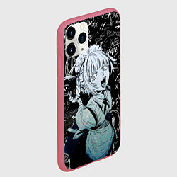 Чехол iPhone 11 Pro матовый Надзуна Нанакуса - Песнь ночных сов, цвет: 3D-малиновый — фото 2