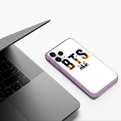 Чехол iPhone 11 Pro матовый BTS Team Art, цвет: 3D-сиреневый — фото 2