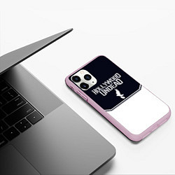 Чехол iPhone 11 Pro матовый Hollywood Undead краска, цвет: 3D-розовый — фото 2