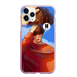 Чехол iPhone 11 Pro матовый BTS Love Yourself Sky, цвет: 3D-розовый